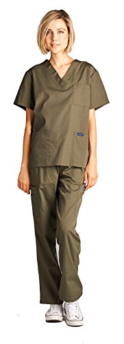 Dagacci Scrubs Medical Uniform Women and Man Scrubs Set Medical Scrubs Top and Pants