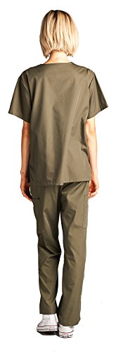 Dagacci Scrubs Medical Uniform Women and Man Scrubs Set Medical Scrubs Top and Pants