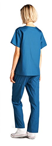 Dagacci Scrubs Medical Uniform Women and Man Scrubs Set Medical Scrubs Top and Pants