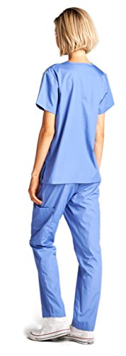 Dagacci Scrubs Medical Uniform Women and Man Scrubs Set Medical Scrubs Top and Pants