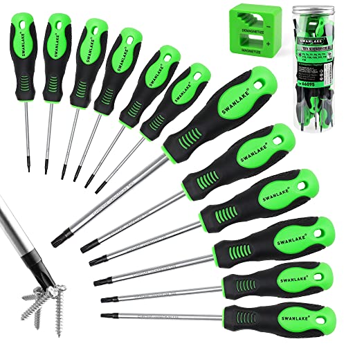 SWANLAKE 118PCS Magnetic Screwdrivers Set With Plastic Ranking,Tools For Men (118PCS)