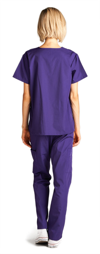 Dagacci Scrubs Medical Uniform Women and Man Scrubs Set Medical Scrubs Top and Pants