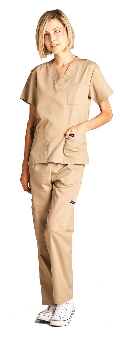 Dagacci Scrubs Medical Uniform Women and Man Scrubs Set Medical Scrubs Top and Pants