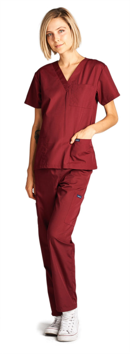 Dagacci Scrubs Medical Uniform Women and Man Scrubs Set Medical Scrubs Top and Pants