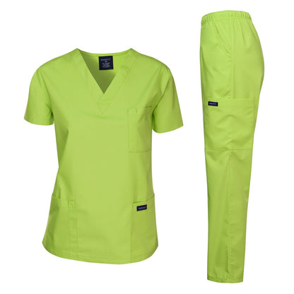 Dagacci Scrubs Medical Uniform Women and Man Scrubs Set Medical Scrubs Top and Pants