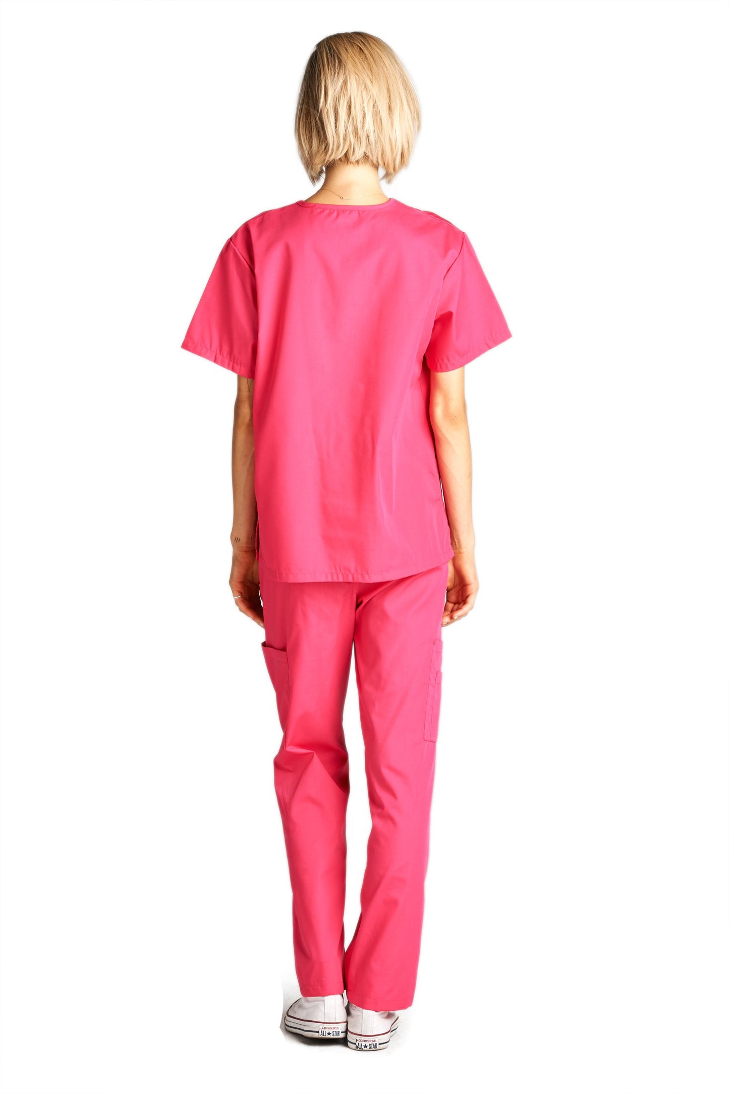 Dagacci Scrubs Medical Uniform Women and Man Scrubs Set Medical Scrubs Top and Pants