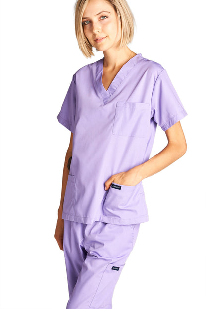 Dagacci Scrubs Medical Uniform Women and Man Scrubs Set Medical Scrubs Top and Pants