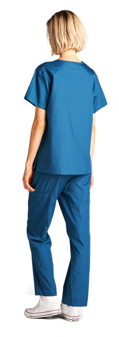 Dagacci Scrubs Medical Uniform Women and Man Scrubs Set Medical Scrubs Top and Pants