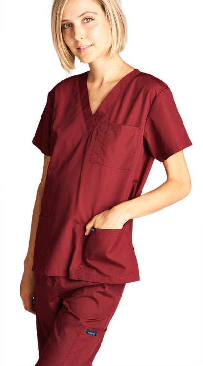 Dagacci Scrubs Medical Uniform Women and Man Scrubs Set Medical Scrubs Top and Pants