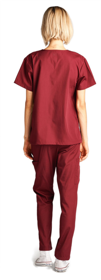 Dagacci Scrubs Medical Uniform Women and Man Scrubs Set Medical Scrubs Top and Pants