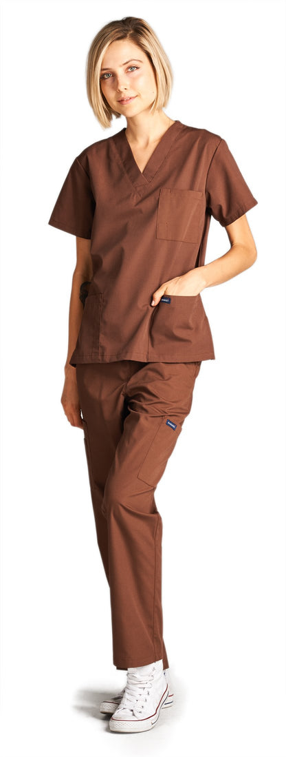 Dagacci Scrubs Medical Uniform Women and Man Scrubs Set Medical Scrubs Top and Pants