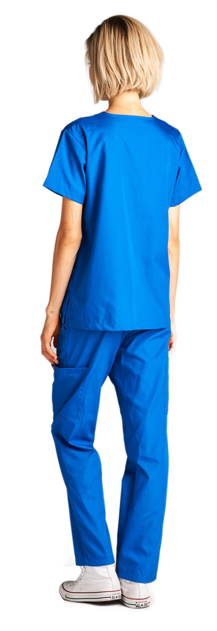 Dagacci Scrubs Medical Uniform Women and Man Scrubs Set Medical Scrubs Top and Pants